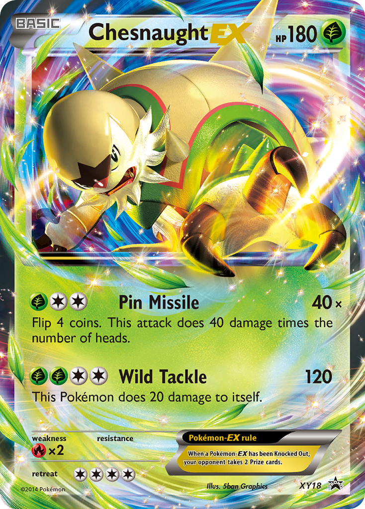 Pokemon - Chesnaught EX XY18 - XY Black Star Promos