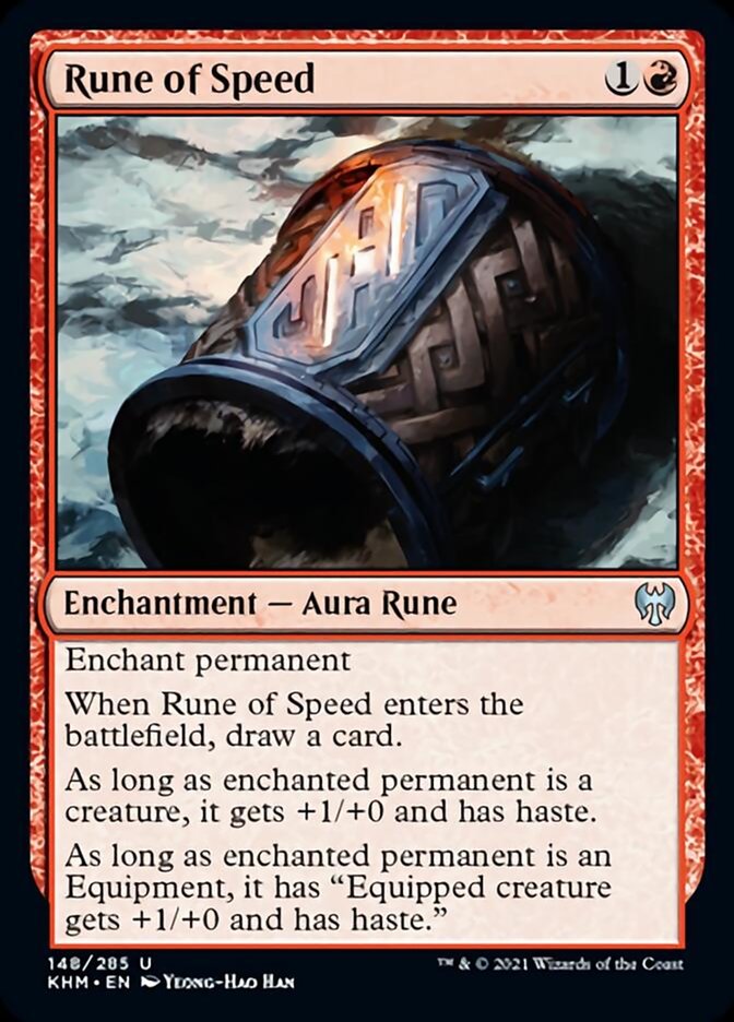 mtg kaldheim rune cards Rune of Speed [Kaldheim]