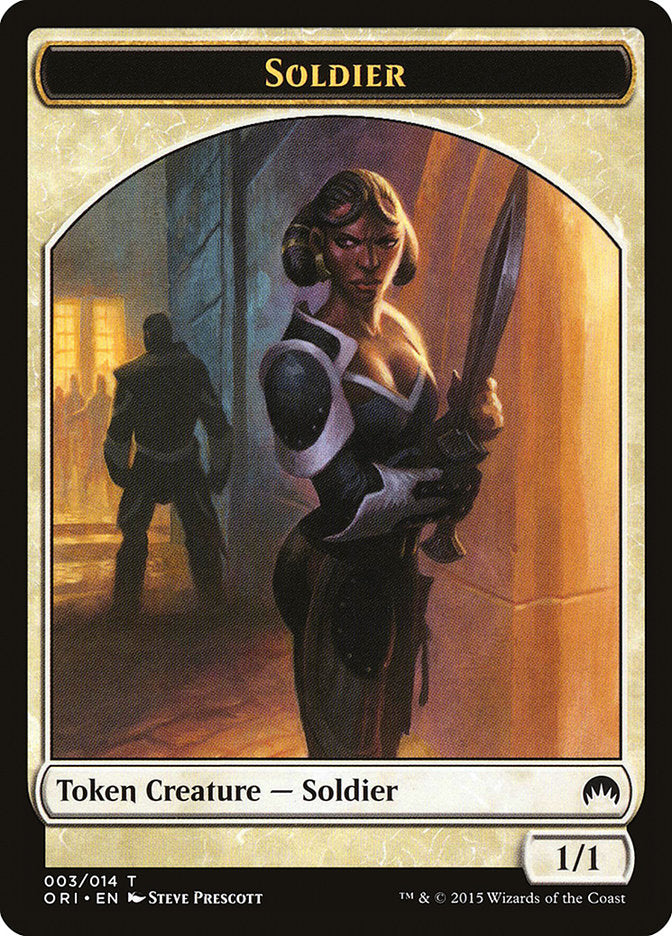 Soldier Token [Magic Origins Tokens] | Red Fox Gaming