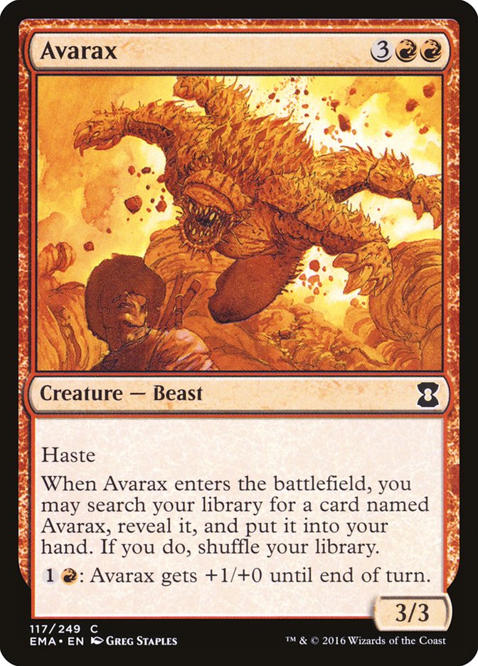 mtg eternal masters cards Avarax [Eternal Masters]