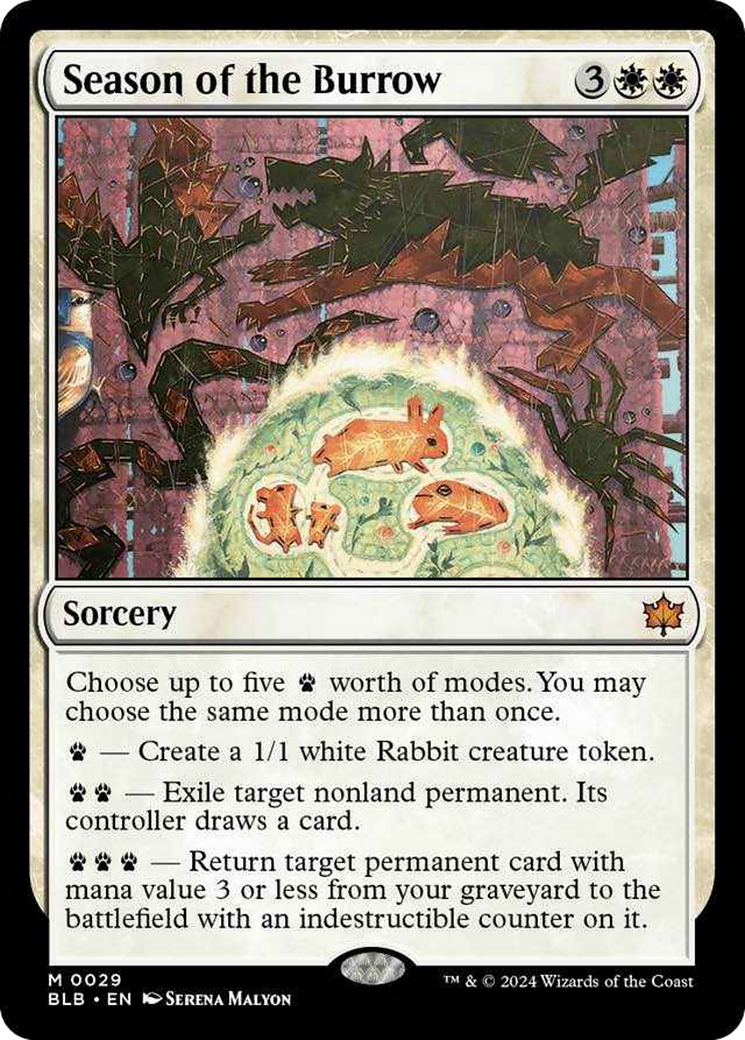 mtg bloomburrow red cards Season of the Burrow [Bloomburrow]