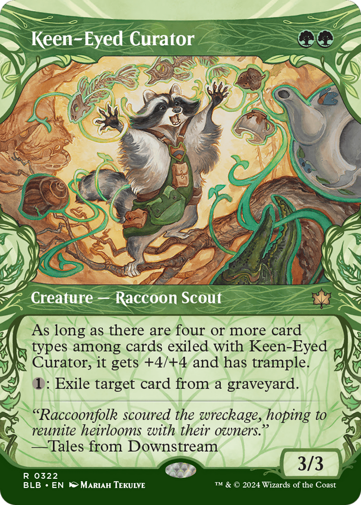 mtg bloomburrow showcase cards Secret Lair: Drop Series Bloomburrow (BLB) #319 Illustrated by Serena Malyon Magic Glarb, Calamity's Augur | Bloomburrow