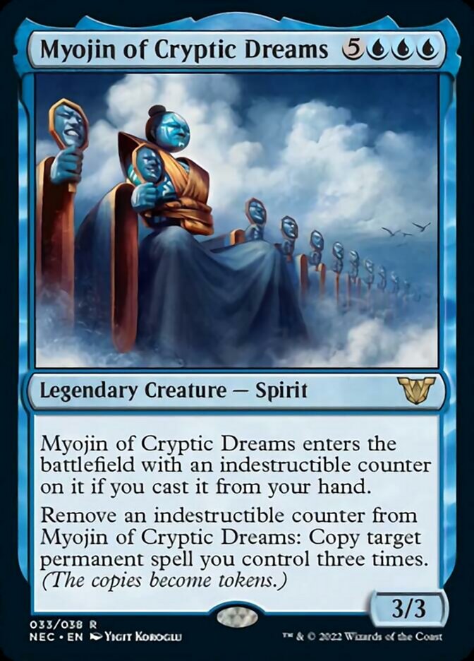 neon dynasty rare cards Myojin of Cryptic Dreams [Kamigawa: Neon Dynasty Commander]