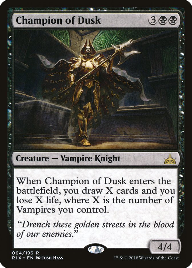 mtg ixalan vampire cards Clavileno, First of the Blessed (Showcase) [The Lost Caverns of An individual card from the Magic Bloodbond Vampire Explorers of