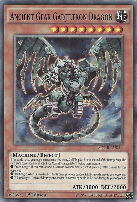ancient dragon yugioh card Yu-Gi-Oh! - Gear Gadjiltron (SD10-EN001) - Structure Deck 10: Machine Re-Volt - 1st Edition You have no maximum hand size for the rest of the game. Ancient Fairy Life Dragon (SR)