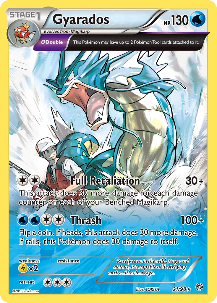 gyarados pokémon trading card game Gyarados (21/98) [XY: Ancient Origins]