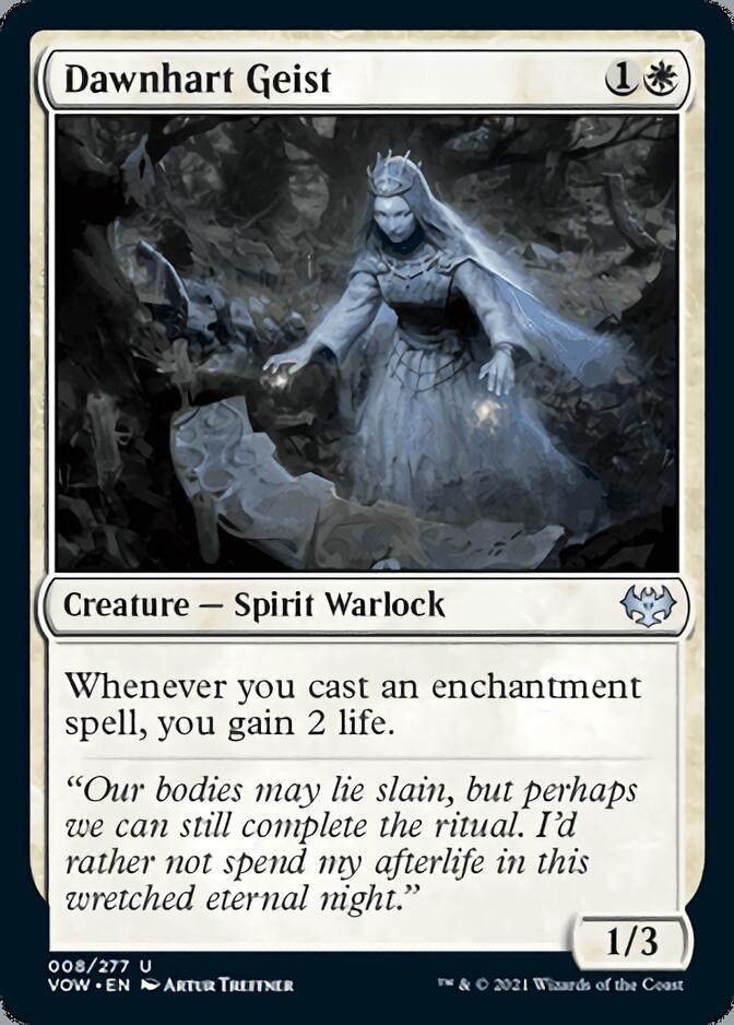 best afterlife cards mtg Dawnhart Geist [Innistrad: Crimson Vow]