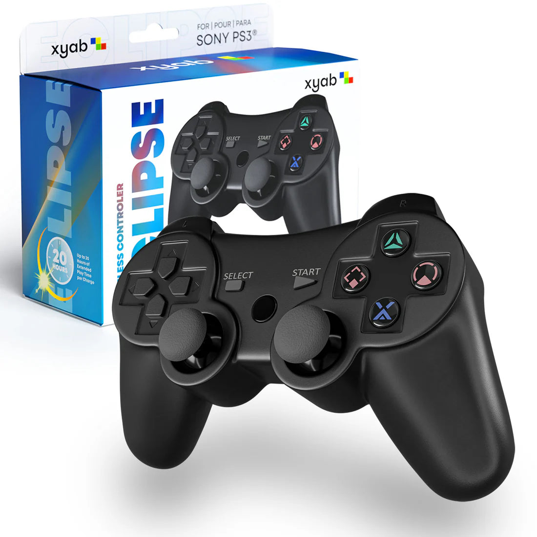 Xyab Playstation 3 Wireless Controller - Black - Controller | Red Xyab Playstation 3 Wireless Controller - Black - Controller | Red