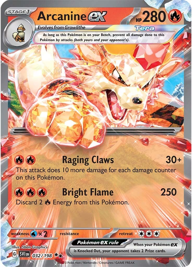 rare arcanine pokemon card ex 032/198 Double - Scarlet & Violet - Evolution 3 Lot Fighting / 230 / Basic Card Text Pokemon Twilight Masquerade Hisuian Arcanine