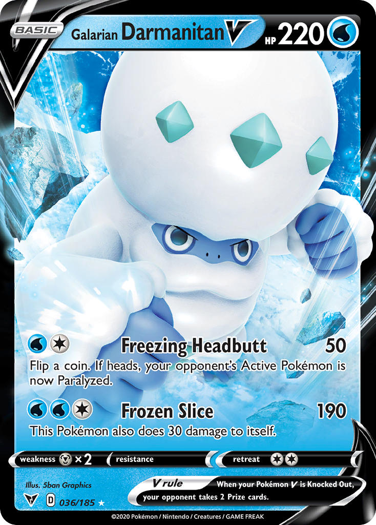 pokemon cards darmanitan Galarian V - SWSH04: Vivid Voltage [ULTRA RARE] Serial Number:15 Color: 🟢🔵 Simic (UG) holofoil pattern or surface How to build a