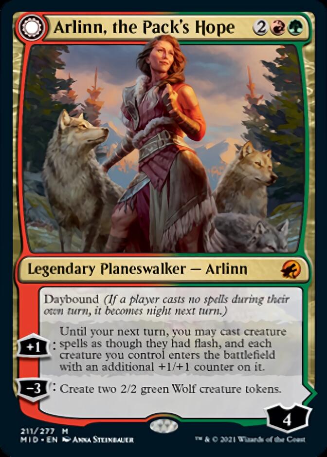 Arlinn, the Pack's Hope // Arlinn, the Moon's Fury [Innistrad: Midnigh | Red Fox Gaming Arlinn, the Pack's Hope // Arlinn, the Moon's Fury [Innistrad: Midnigh | Red Fox Gaming