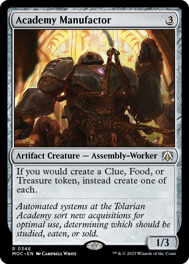 is a vstar card rare Academy Manufactor [March of the Machine Commander]