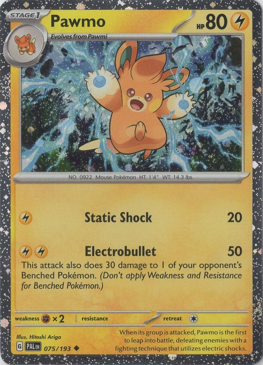 Pokemon Trading Card Game Paldea Evolved Uncommon Pawmo #75