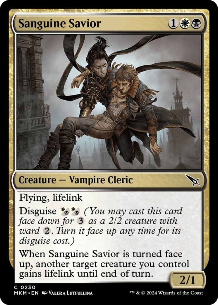 ravnica remastered mtg card list Sanguine Savior [Murders at Karlov Manor]
