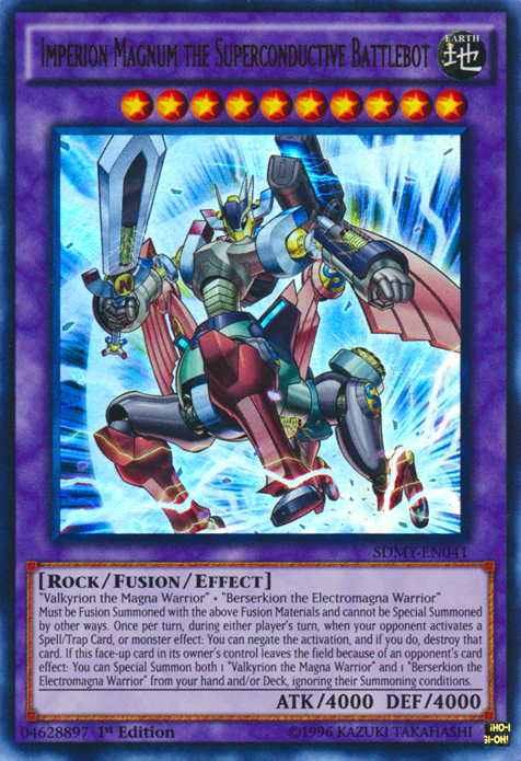 Yu-Gi-Oh! Card SDMY-EN041 Imperion Magnum the Superconductive Battlebot (Ultra Rare)