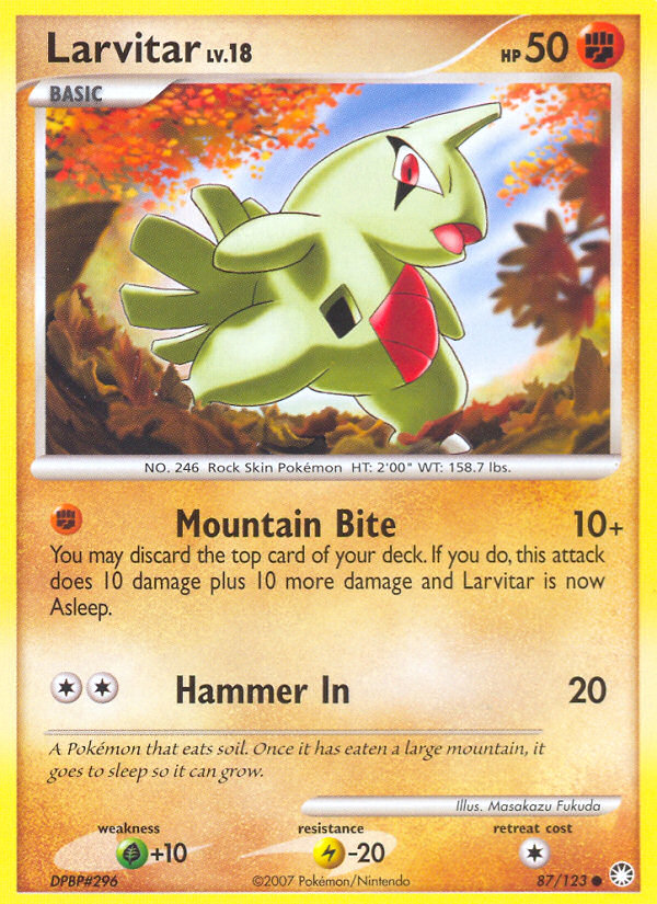 Larvitar (87/123) [Diamond & Pearl: Mysterious Treasures] | Red Fox Gaming