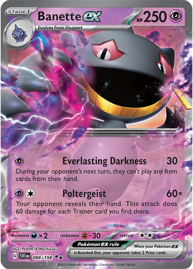 Banette ex 088/198 - Holofoil SV01 Scarlet & Violet Base Set