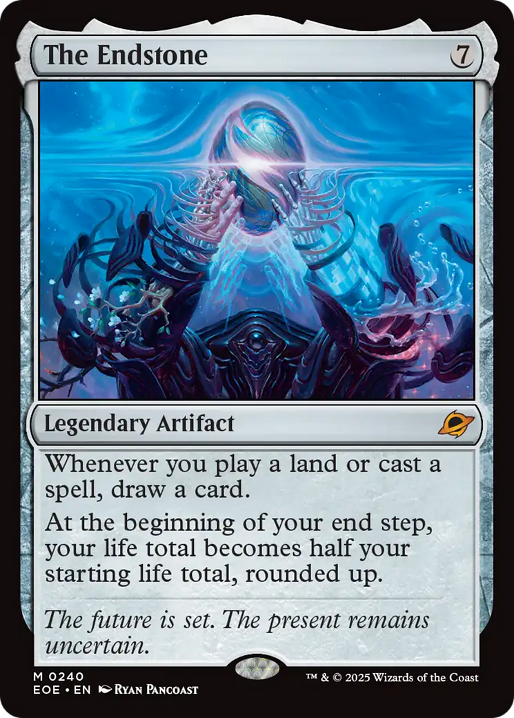 edge of eternities mtg land cards The Endstone [Edge of Eternities]