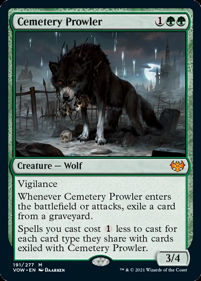 Mtg Innistrad: Crimson Vow Mythic Rare Cemetery Prowler (foil)