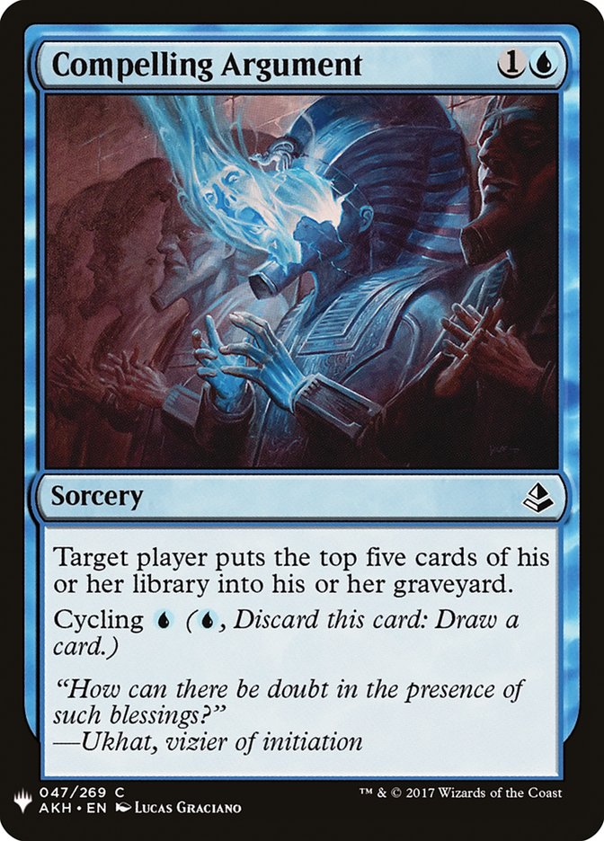 mtg ravnica best cards Compelling Argument [Mystery Booster]