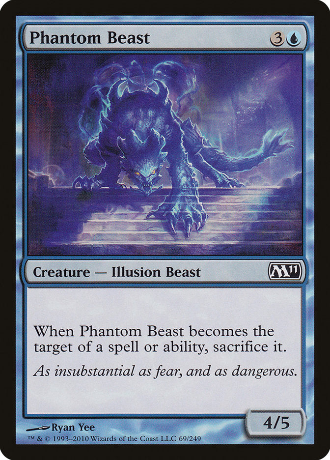 illusion cards mtg Phantom Beast [Magic 2011]