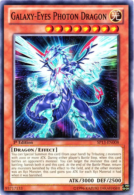 yugioh galaxy cards Galaxy-Eyes Photon Dragon [SP13-EN008] Common