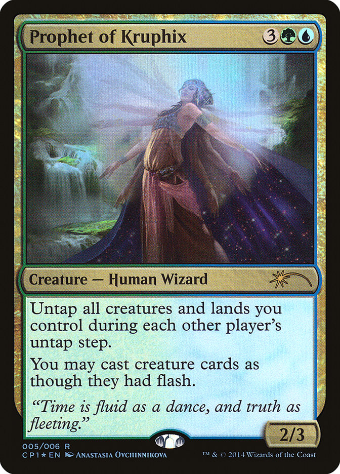 untap land cards mtg Prophet of Kruphix [Magic 2015 Clash Pack]