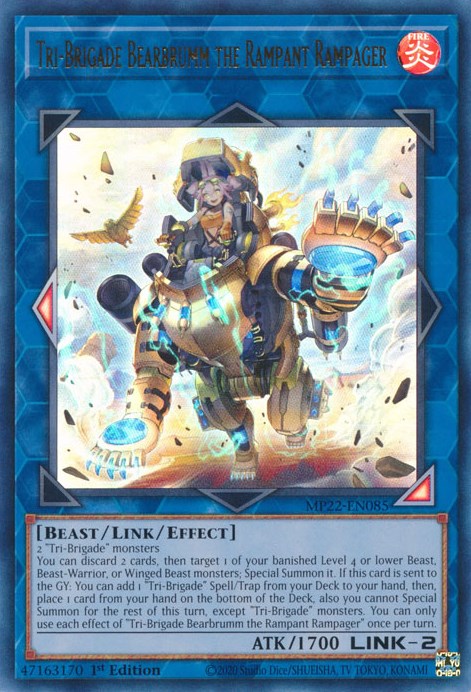 yugioh tri brigade cards DOOD-EN068 - Tri-Brigade Hammer - Super Rare Near Mint? Yugioh card "Tri-Brigade Shuraig the