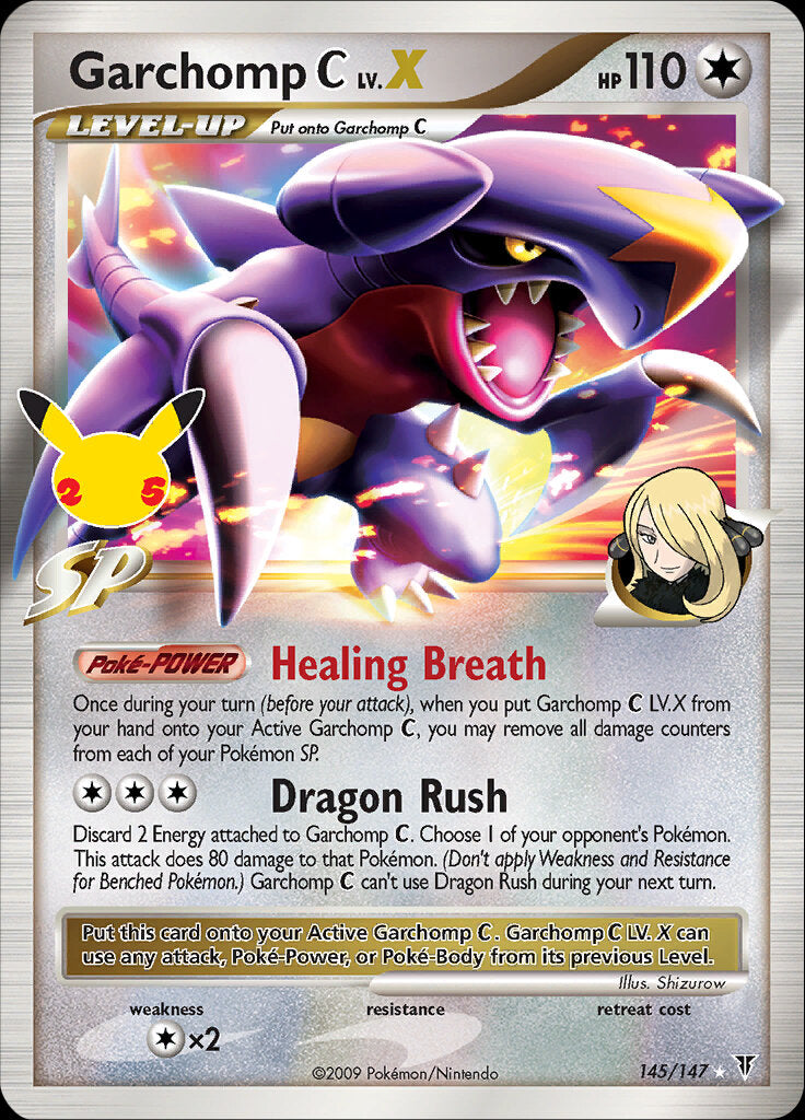 whole foods pokemon cards Garchomp C LV.X (145/147) [Celebrations: 25th Anniversary - Classic Co