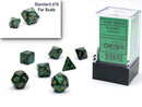 Scarab Mini-hedral Jade/gold 7-Die Set-1