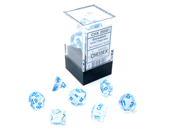 Borealis Mini-hedral Icicle/light blue Luminary 7-Die - 0