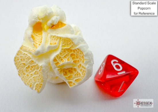 Translucent Mini-hedral Red/white 7-Die Set