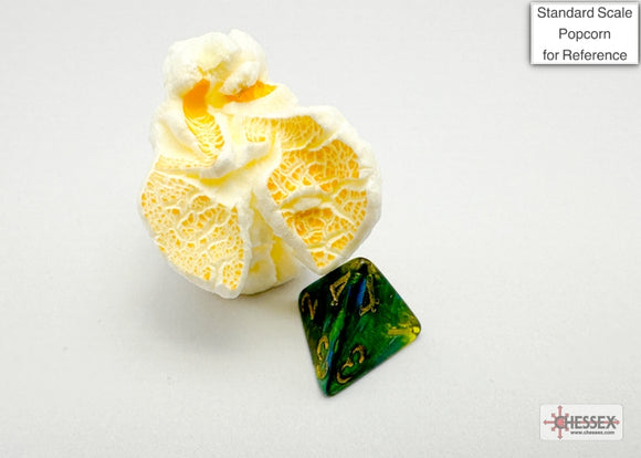 Scarab Mini-hedral Jade/gold 7-Die Set