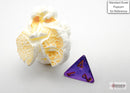 Borealis Mini-hedral Royal Purple/gold Luminary 7-Die-3