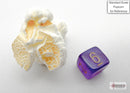 Borealis Mini-hedral Royal Purple/gold Luminary 7-Die-4