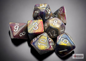 Festive Mini-hedral Carousel/white 7-Die Set
