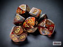 Scarab Mini-hedral Blue Blood/gold 7-Die Set-1