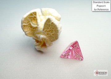 Translucent Mini-hedral Pink/white 7-Die Set - 0