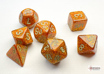 Glitter Mini-hedral Gold/silver 7-Die Set - 0