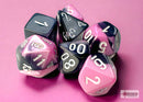 Gemini Mini-hedral Black-Pink/white 7-Die Set-1