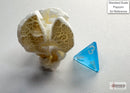 Frosted Mini-hedral Caribbean Blue/white 7-Die Set-3