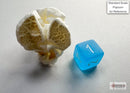Frosted Mini-hedral Caribbean Blue/white 7-Die Set-4