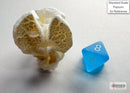 Frosted Mini-hedral Caribbean Blue/white 7-Die Set-5
