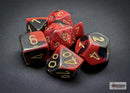 Gemini Black-Red/gold Polyhedral 7-Dice Set-1