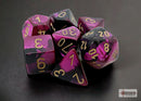 Gemini Black-Purple/gold Polyhedral 7-Dice Set-1