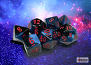 Gemini Black-Starlight/red Polyhedral 7-Dice Set-1