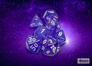 Borealis Purple/white Luminary Polyhedral 7-Dice Set-1
