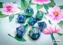 Festive Waterlily/white Polyhedral 7-Dice Set-1
