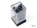 Opaque Black/white Polyhedral 7-Dice Se-3