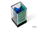 Gemini Blue-Blue/light blue Luminary Polyhedral 7-Dice Set-3
